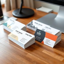 Cartes de visite en papier recyclé